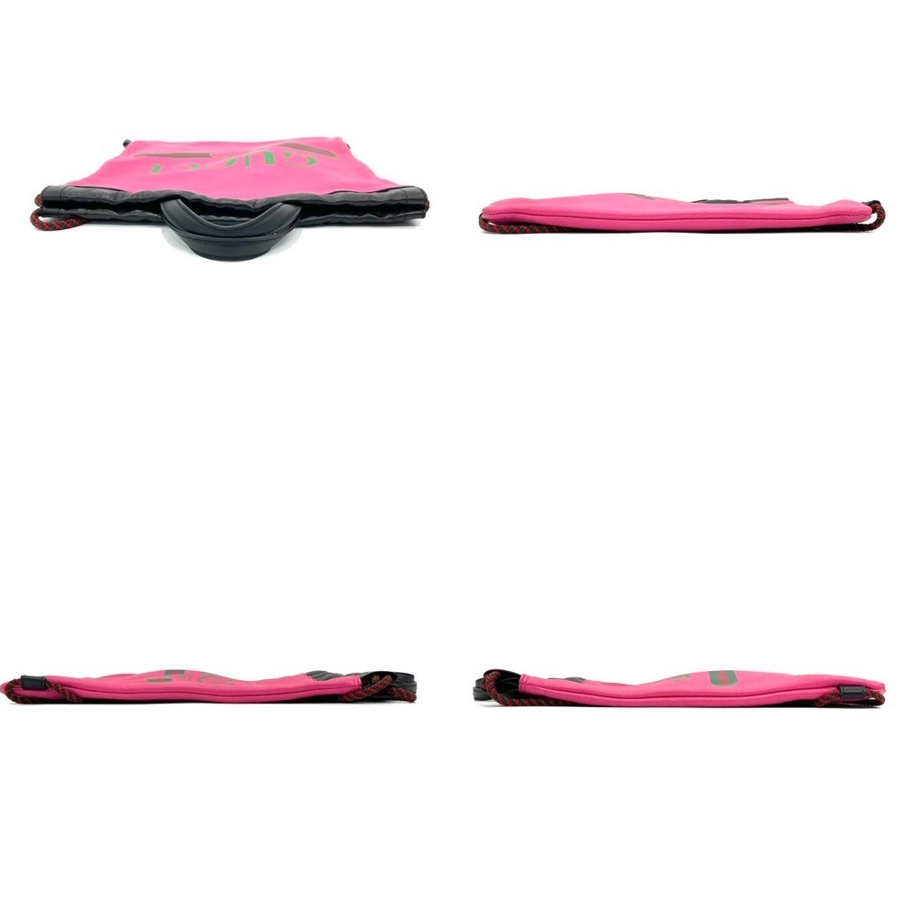 Gucci Drawstring Backpack Leather Pink Black - image 3